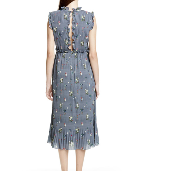 Ted Baker London Toppaz Oracle Plissé Dress 4 NWOT ORG $395 - Picture 2 of 9